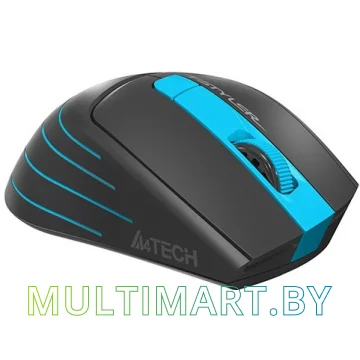 Мышь A4Tech Fstyler FG30 (серый/голубой) картинка 3